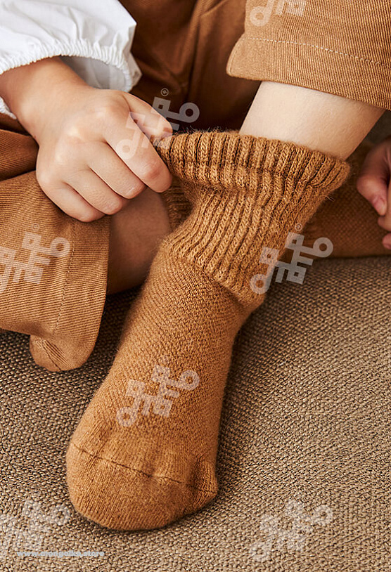 Носки детские из монгольской шерсти 
