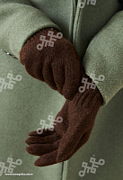 Перчатки взрослые из монгольской шерсти 