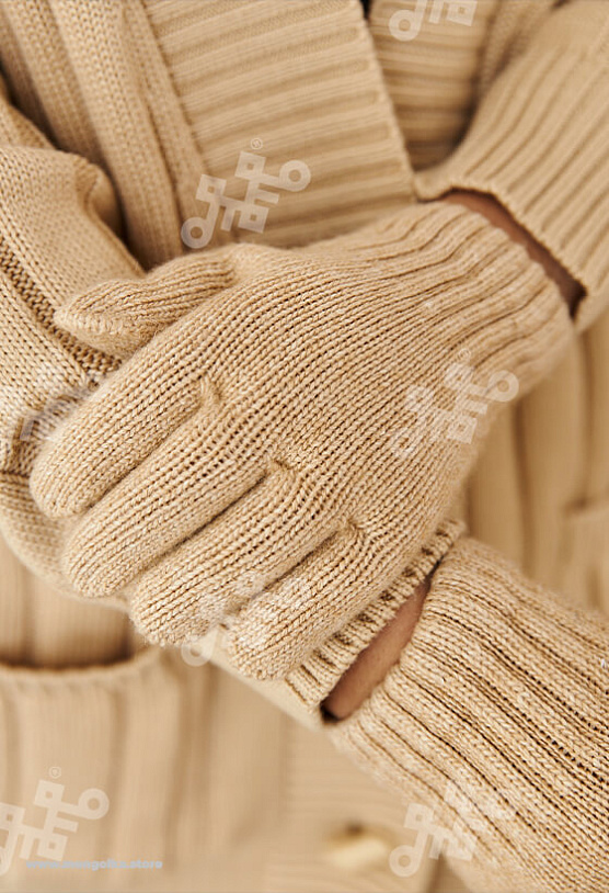 Перчатки детские из монгольской шерсти 